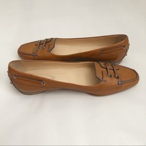 Tod’s Leather Ballerina Loafer Slip On Flats